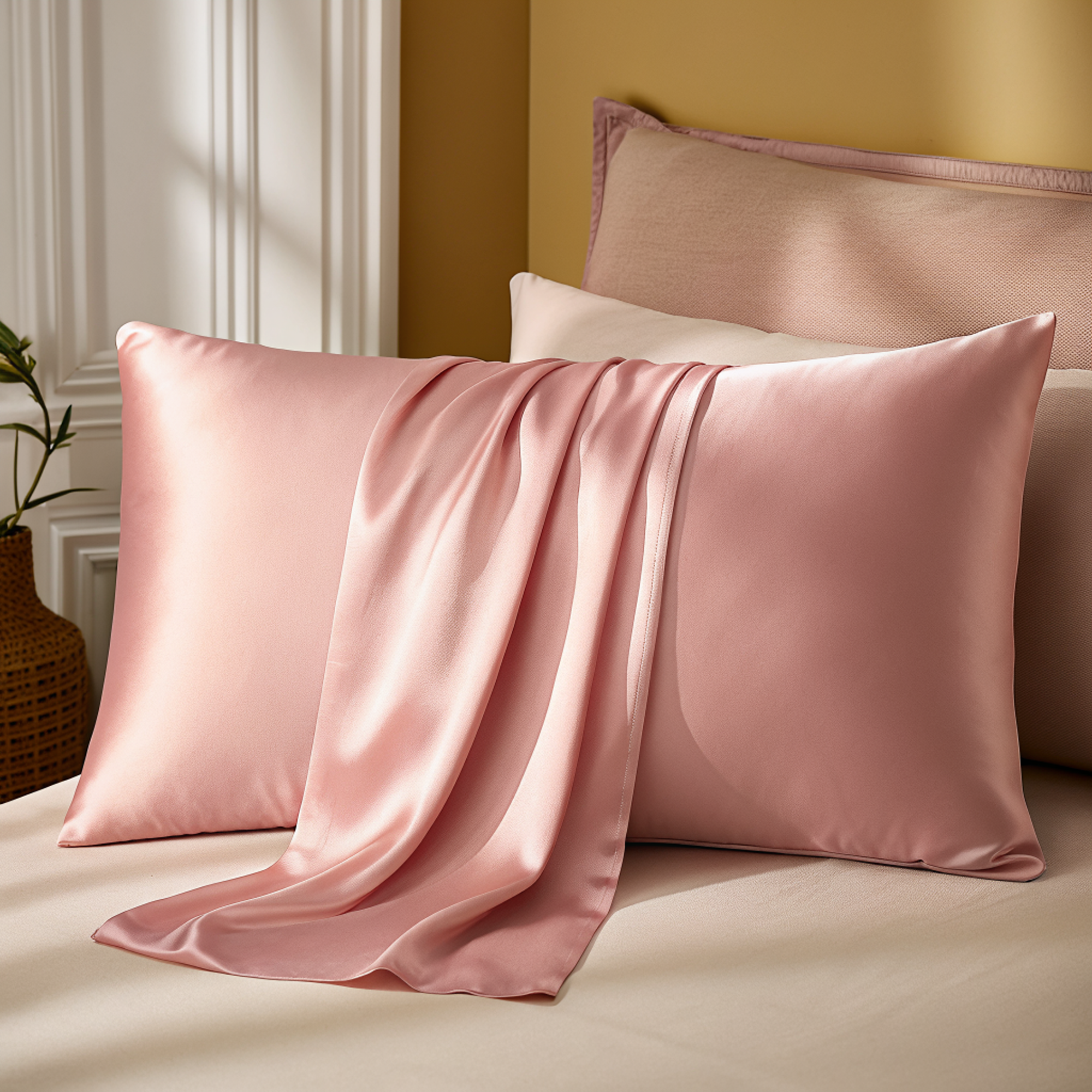 Taie d'oreiller 100% pure soie de mûrier – Cheveux réparés