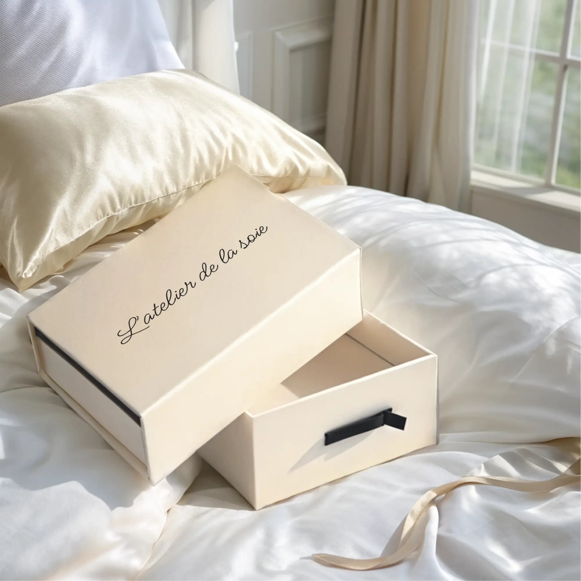 Taie d'oreiller 100% pure soie de mûrier - L'atelier de la soie