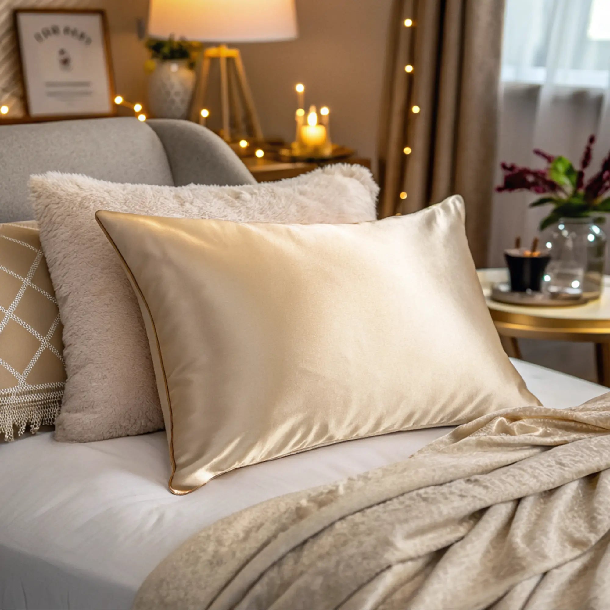 Taie d'oreiller 100% pure soie de mûrier - L'atelier de la soie