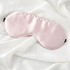 Masque de nuit en soie de mûrier 100% naturelle – sommeil paisible Couleur rose