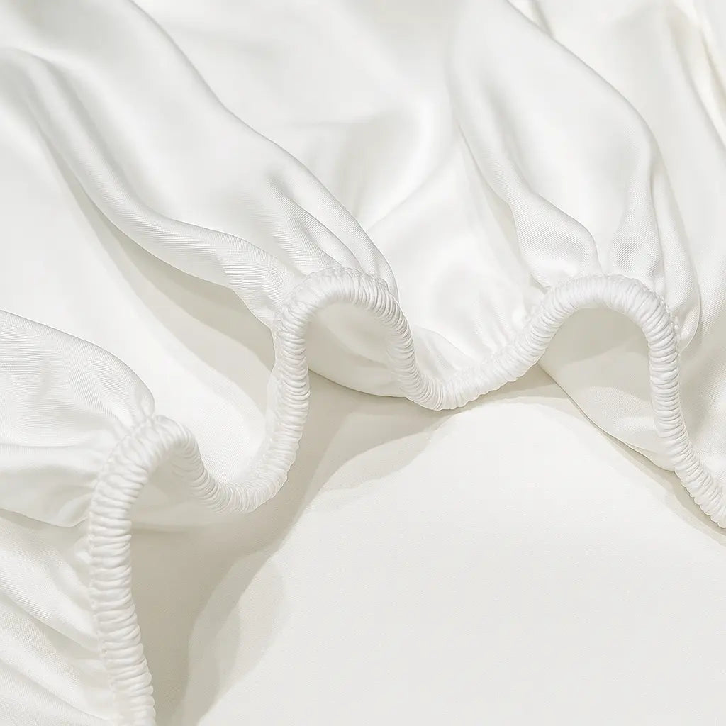 Drap housse 100% pure soie de mûrier - L'atelier de la soie