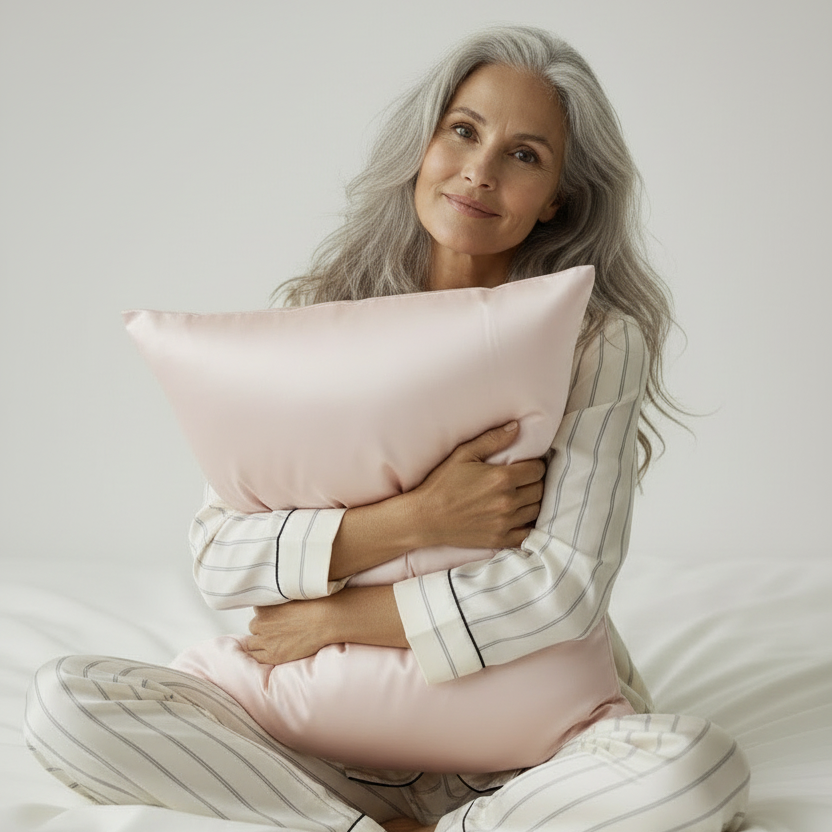 Taie d'oreiller 100% pure soie de mûrier L'atelier de la soie