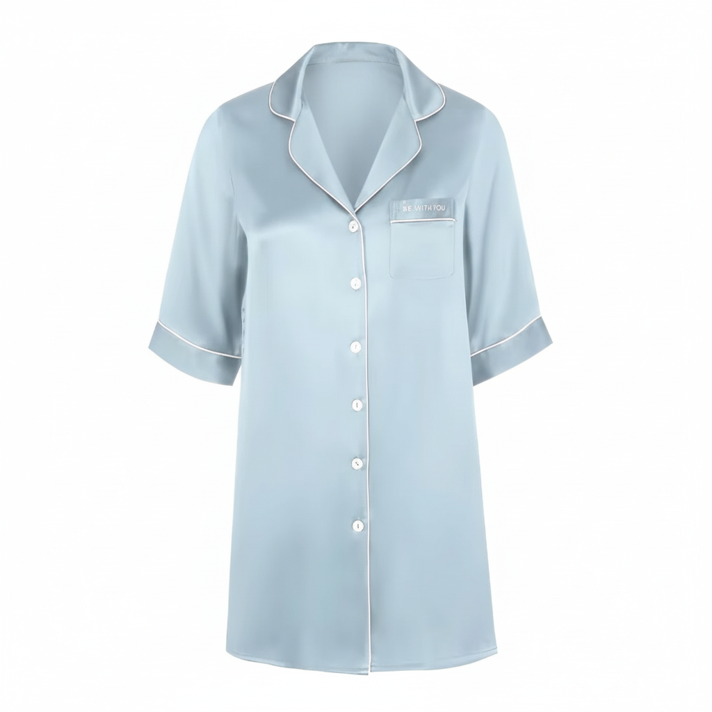 Chemise de nuit 100% pure soie de mûrier L'atelier de la soie