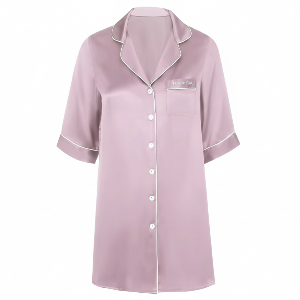 Chemise de nuit 100% pure soie de mûrier L'atelier de la soie